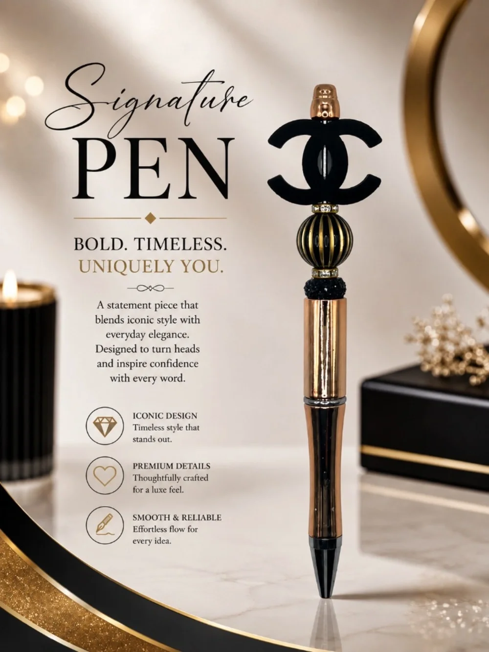 Midnight Monogram Pen